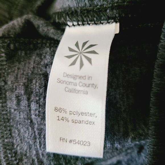 Athleta Jogger Pants S Charcoal Gray Stretch Knit Pull-On Zip Pockets Ankle Zip‎ - Picture 7 of 9